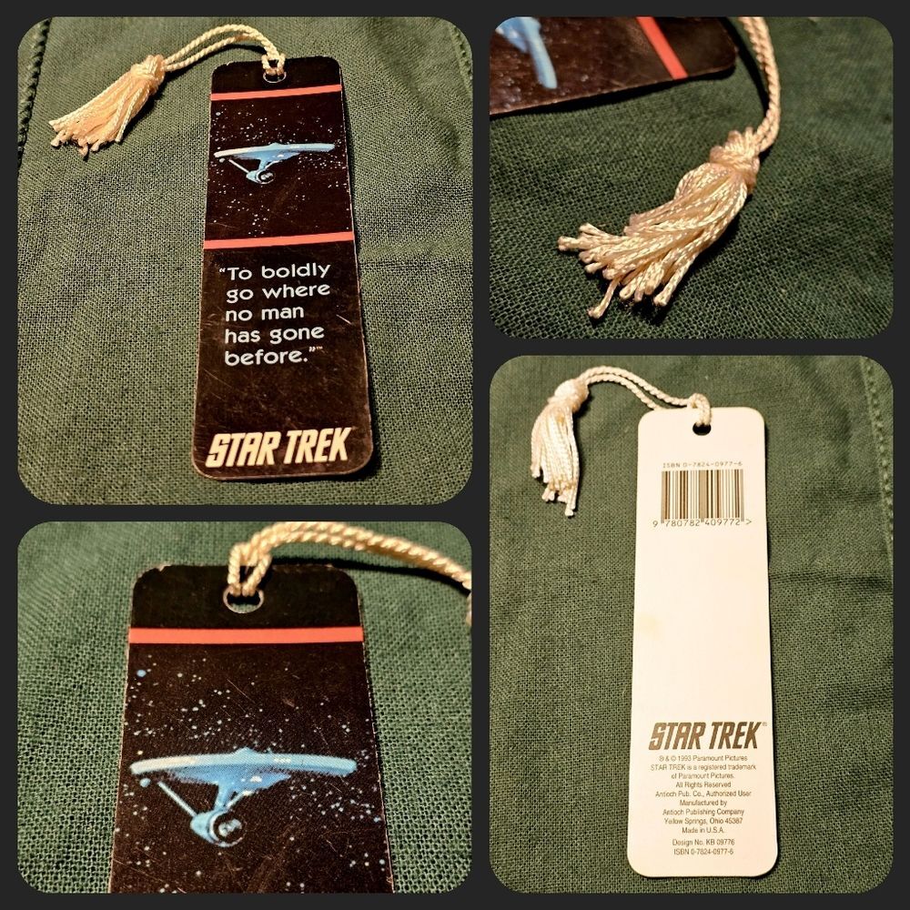 Star Trek Enterprise Bookmark 1993 Paramount Pictures & Antioch Publishing